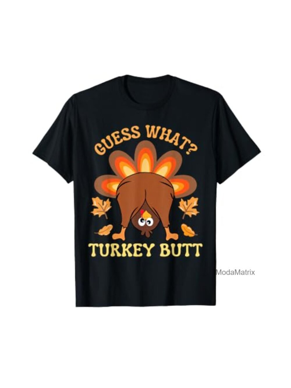 Funny Thanksgiving Turkey Butt Graphic T-Shirt Classic Fit